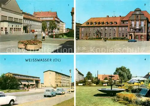 Weisswasser Oberlausitz Muskauer Str Rathaus Wohnkomplex Humboldtstr Anlagen Kat. Weisswasser