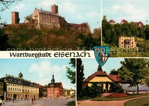 Eisenach Thueringen Wartburg Reuter Villa Schlossmuseum Rathaus Teehaus Kurhausgarten Kat. Eisenach