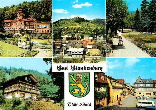 Bad Blankenburg FDGB Heim Am Goldbeg Burgruine Greifenstein Parkanlagen Schweizerhaus im Schwarzatal Markt Kat. Bad Blankenburg