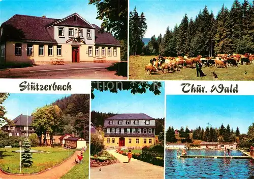 Stuetzerbach Gasthaus Auerhahn Goethehaus Kuhherde Schwimmbad Kurpark Kat. Stuetzerbach