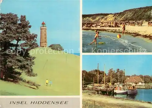 Insel Hiddensee Leuchtturm Strand im Kloster Hafen Kat. Insel Hiddensee