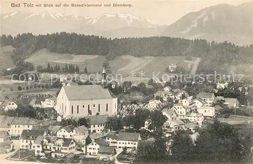 AK / Ansichtskarte Bad Toelz mi Benediktinenwand und Blomberg Kat. Bad Toelz