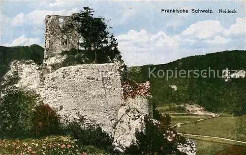 AK / Ansichtskarte Fraenkische Schweiz Ruine Neideck Kat. Pottenstein