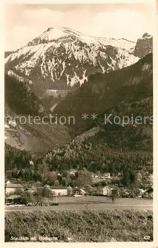 AK / Ansichtskarte Staudach Oberbayern mit Hochgern
