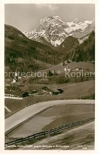 AK / Ansichtskarte Ramsau Berchtesgaden mit Dt Alpenstrasse und Reiteralpe Kat. Ramsau b.Berchtesgaden