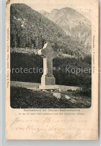 AK / Ansichtskarte Oberau Berchtesgaden Sachsenkreuz Sachsenklemme Kat. Berchtesgaden