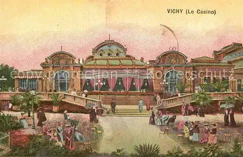 AK / Ansichtskarte Vichy Allier Casino Illustration Adv Source Agreable Kat. Vichy