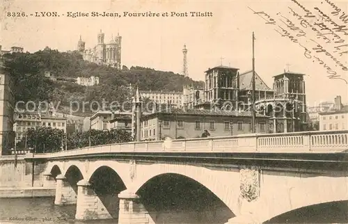 AK / Ansichtskarte Lyon France Eglise Saint Jean Fourviere et Pont Tilsitt Kat. Lyon