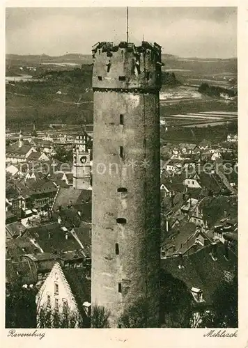 AK / Ansichtskarte Ravensburg Wuerttemberg Mehlsack Turm Kupfertiefdruck Kat. Ravensburg