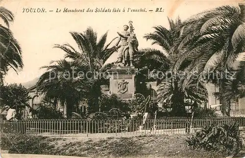AK / Ansichtskarte Toulon Var Monument des Soldats Denkmal Kat. Toulon