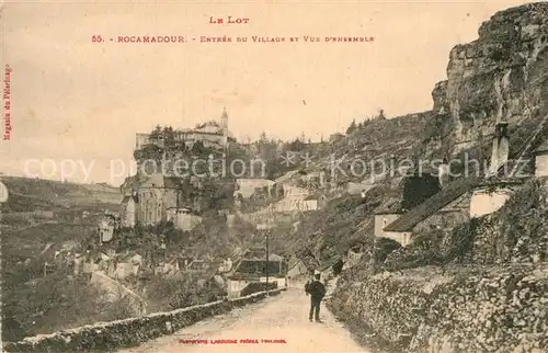 AK / Ansichtskarte Rocamadour Entree du village et vue d ensemble Kat. Rocamadour
