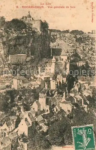 AK / Ansichtskarte Rocamadour Vue generale de face Kat. Rocamadour