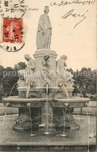 AK / Ansichtskarte Nimes La Fontaine de Pradier Kat. Nimes