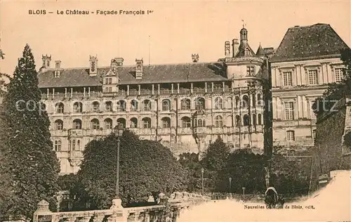 AK / Ansichtskarte Blois Loir et Cher Chateau Facade Francois Ier Kat. Blois