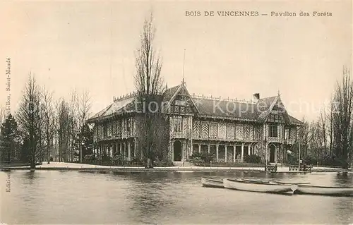 AK / Ansichtskarte Bois de Vincennes Pavillon des Forets