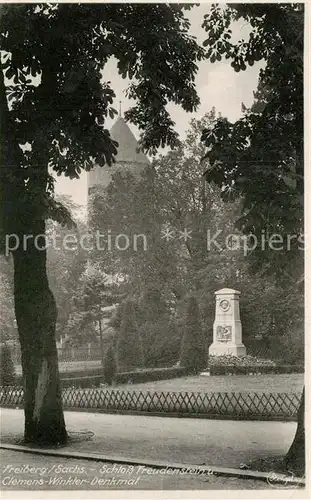 AK / Ansichtskarte Freiberg Sachsen Clemens Winkler Denkmal  Kat. Freiberg