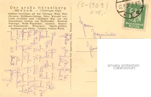 AK / Ansichtskarte Hoerselberg Schaefer mit Herde Kat. Hoerselberg