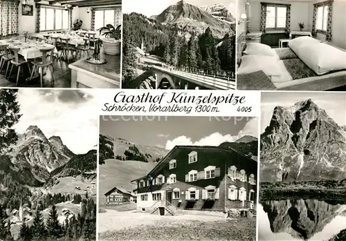 AK / Ansichtskarte Schroecken Vorarlberg Gasthof Kuenzelspitze Kat. Schroecken