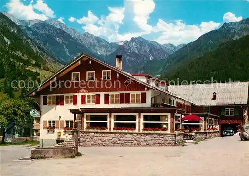 AK / Ansichtskarte Hinterstein Bad Hindelang Alpengasthof Gruener Hut