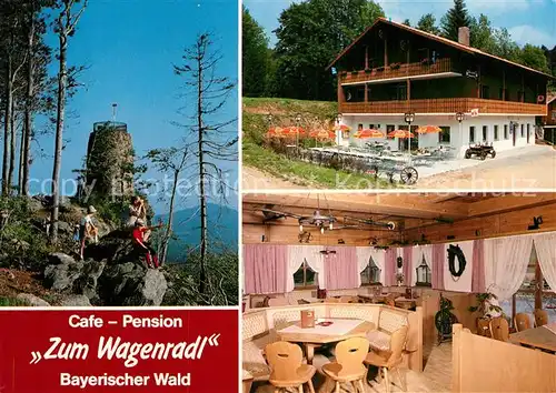 AK / Ansichtskarte Achslach Cafe Pension Zum Wagenradl Kat. Achslach