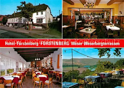 AK / Ansichtskarte Fuerstenberg Weser Hotel Fuerstenberg Weserbergterrassen Kat. Fuerstenberg