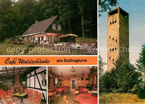 AK / Ansichtskarte Sohlingen Solling Cafe Waldschaenke am Sollingturm Kat. Uslar