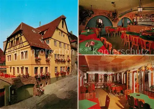 AK / Ansichtskarte Rothenburg Tauber Gasthof zum Klosterstueble Kat. Rothenburg ob der Tauber