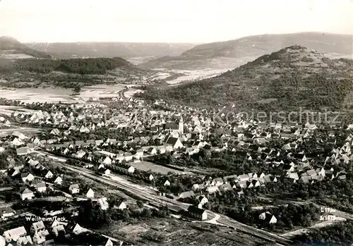 AK / Ansichtskarte Weilheim Teck Fliegeraufnahme Panorama Kat. Weilheim an der Teck