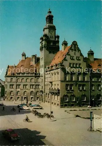 AK / Ansichtskarte Doebeln Roter Platz mit Rathaus Kat. Doebeln