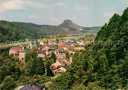 AK / Ansichtskarte Bad Schandau mit Lilienstein Kat. Bad Schandau