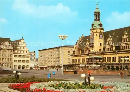 AK / Ansichtskarte Leipzig Markt und Altes Rathaus Kat. Leipzig