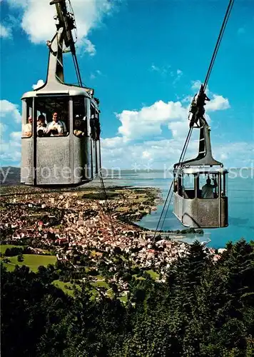 AK / Ansichtskarte Seilbahn Pfaenderbahn Bregenz Bodensee  Kat. Bahnen