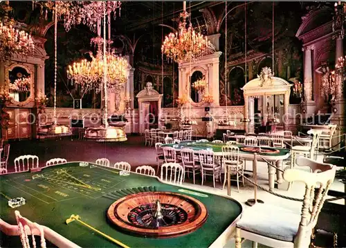 AK / Ansichtskarte Casino Spielbank Baden Baden Gruener Saal Roulette  Kat. Spiel