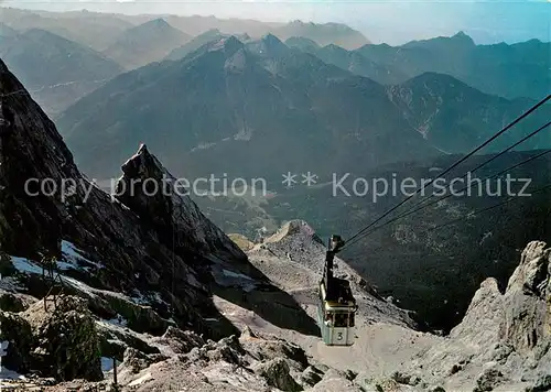 AK / Ansichtskarte Seilbahn Tiroler Zugspitzbahn Zugspitze  Kat. Bahnen