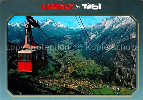 AK / Ansichtskarte Seilbahn Venet Landeck Tirol Hoher Riffler Parseiergruppe  Kat. Bahnen