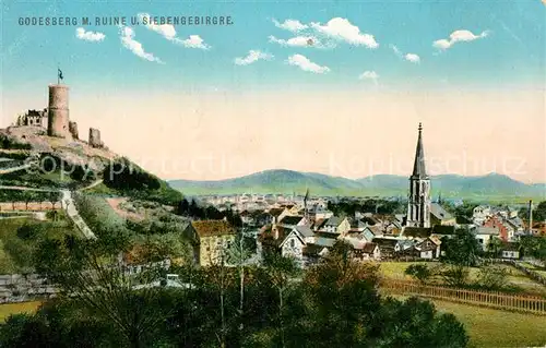 AK / Ansichtskarte Godesberg Bad Burgruine Siebengebirge  Kat. Bonn