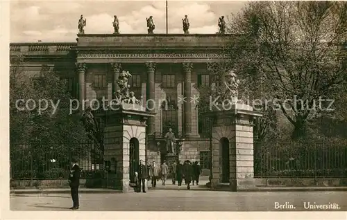 AK / Ansichtskarte Berlin Universitaet Kat. Berlin