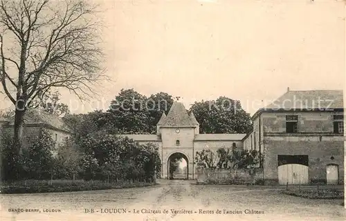 AK / Ansichtskarte Loudun Chateau de Verrieres Kat. Loudun