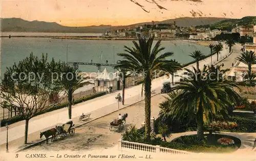 AK / Ansichtskarte Cannes Alpes Maritimes La Croisette et Panorama sur l Esterel Cote d Azur Kat. Cannes