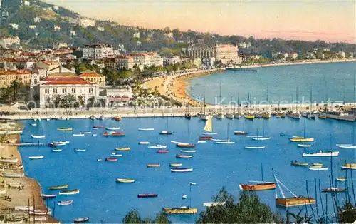 AK / Ansichtskarte Cannes Alpes Maritimes Vue generale prise du Mont Chevalier le port Cote d Azur Kat. Cannes