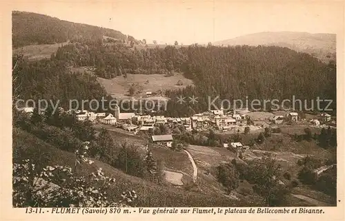 AK / Ansichtskarte Flumet Panorama Plateau de Bellecombe et Bisanne Kat. Flumet