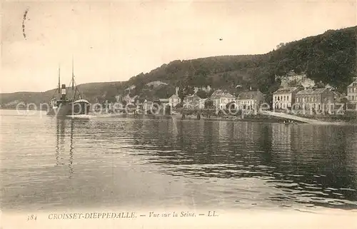 AK / Ansichtskarte Dieppedalle les Rouen Croisset Dieppedalle vue sur la Seine Kat. Rouen