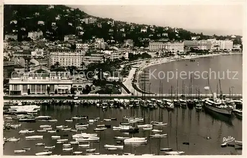 AK / Ansichtskarte Cannes Alpes Maritimes La Jetee de la Croisette vues du Mont Chevalier Port Cote d Azur Kat. Cannes