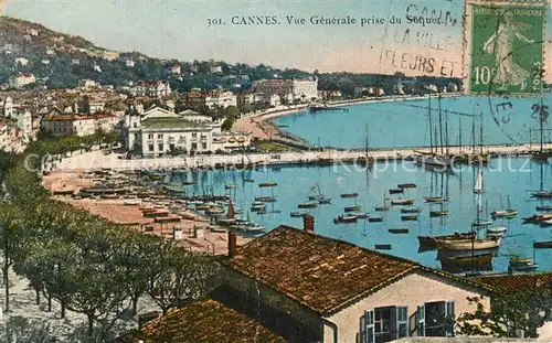 AK / Ansichtskarte Cannes Alpes Maritimes Vue generale prise du Suquet Port Cote d Azur Kat. Cannes