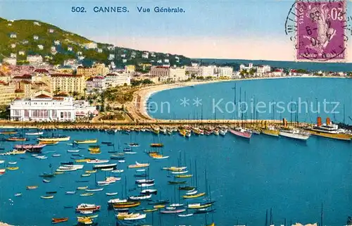 AK / Ansichtskarte Cannes Alpes Maritimes Vue generale Port Cote d Azur Kat. Cannes