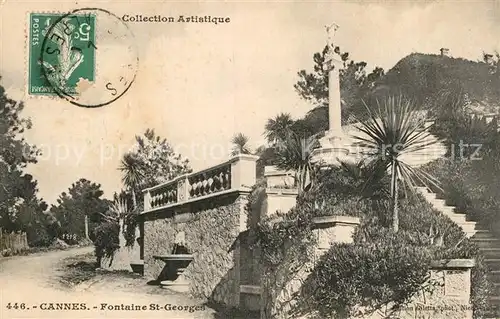 AK / Ansichtskarte Cannes Alpes Maritimes Fontaine Saint Georges Kat. Cannes