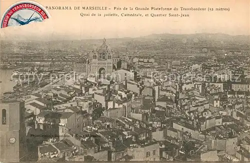 AK / Ansichtskarte Marseille Bouches du Rhone Vue prise de la Grande Plateforme du Transbordeur