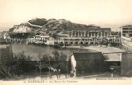 AK / Ansichtskarte Marseille Bouches du Rhone Les Bains des Catalans Cote d Azur