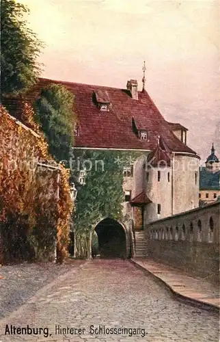 AK / Ansichtskarte Altenburg Naumburg Hinterer Schlosseingang Kat. Naumburg