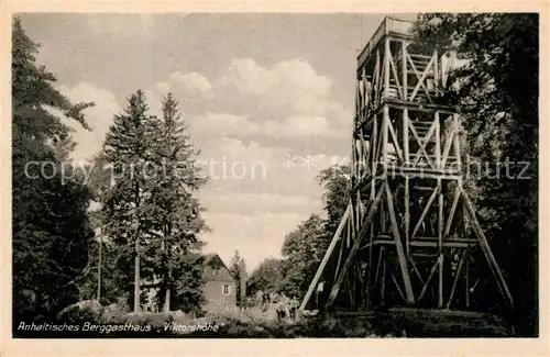 AK / Ansichtskarte Friedrichsbrunn Harz Anhaltisches Berggasthaus Viktorshoehe Kat. Friedrichsbrunn